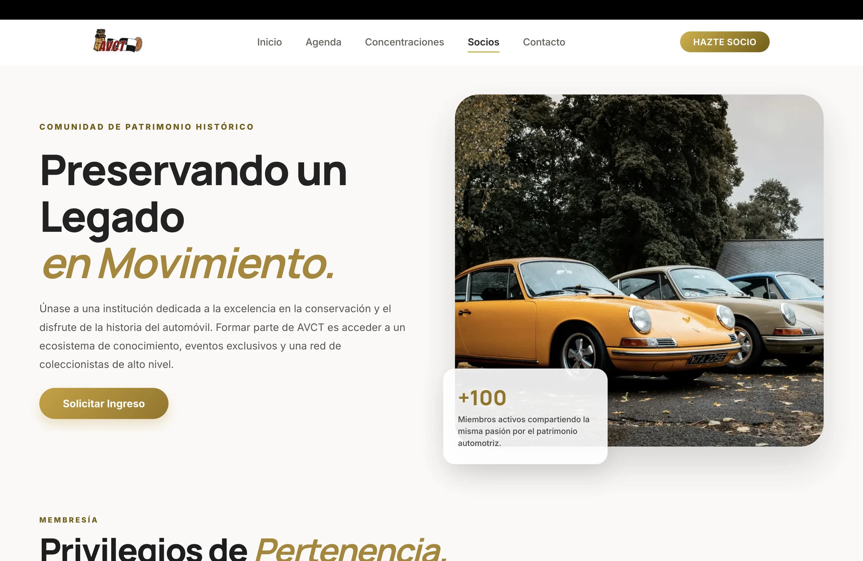 Captura 4 AVCT · Vehículos Clásicos