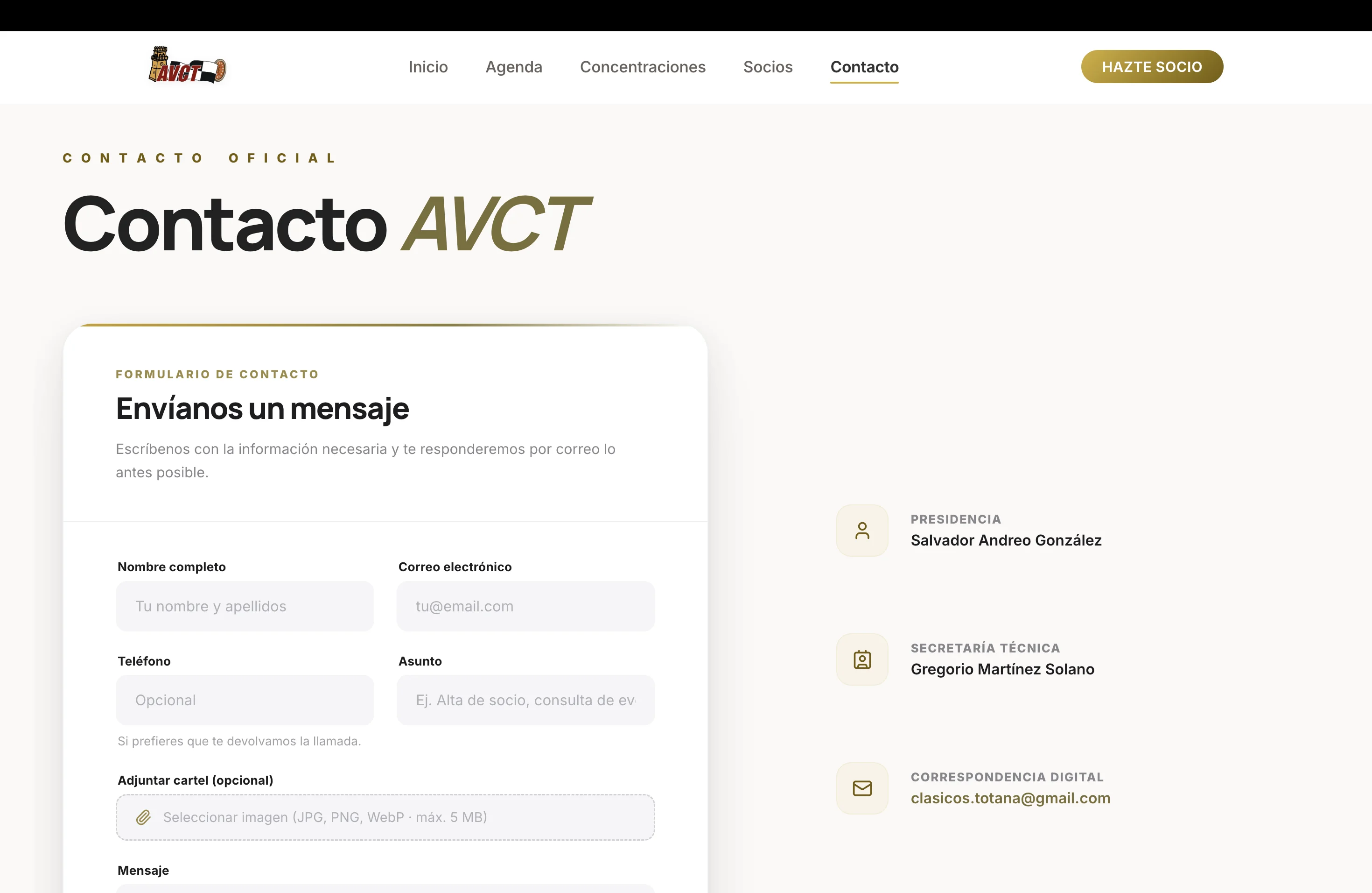 Captura 5 AVCT · Vehículos Clásicos